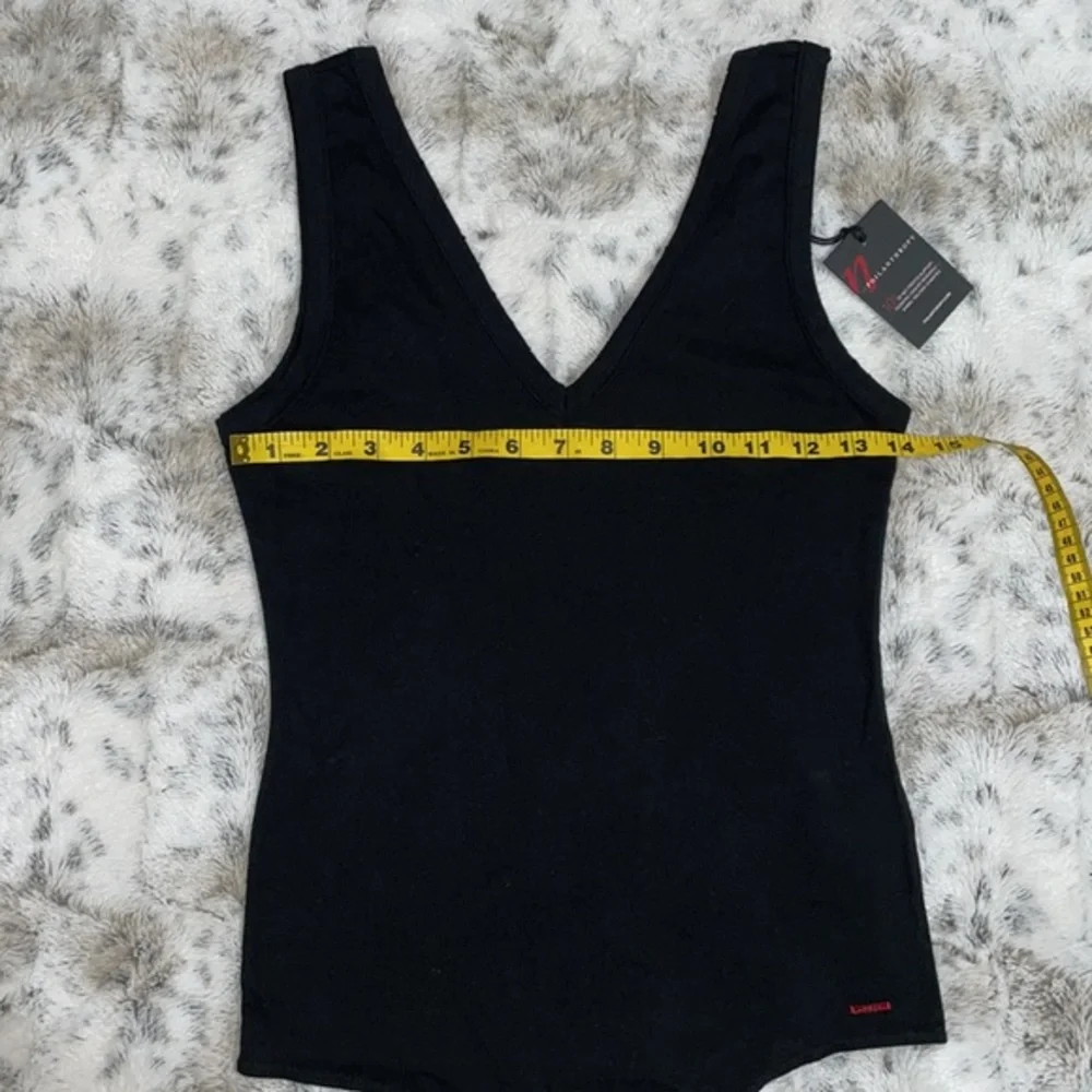 🆕 NWT N:Philanthropy Mystic V Neck Tank Top Black Bodysuit